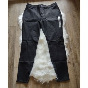 American Eagle Womens Jeans Black Hi-rise Jeggings Size 30 Long NWT